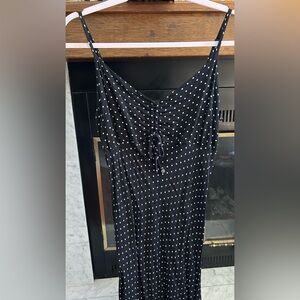 Black Polka Dot Maxi Dress by Wild Fable